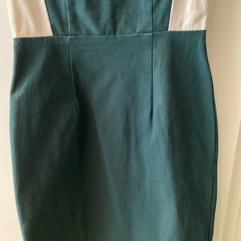 White & Green Theory Dress - Picture 5 of 5